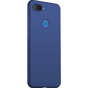 Matte Silicone Xiaomi Mi 8 Lite Kılıf Lacivert