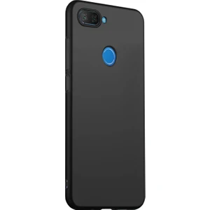 Matte Silicone Xiaomi Mi 8 Lite Kılıf Siyah