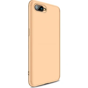 Oppo RX17 Neo Kılıf Double Dip 360 Protective Gold