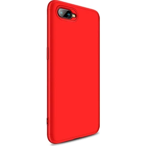Oppo RX17 Neo Kılıf Double Dip 360 Protective Kırmızı
