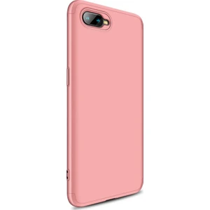 Oppo RX17 Neo Kılıf Double Dip 360 Protective Rose Gold