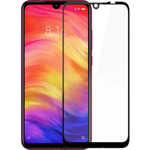 Xiaomi Redmi Note 7 Tam Kaplayan Temperli Cam Ekran Koruyucu Siyah