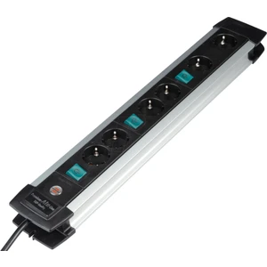 Premium-Alu-Line 6 Lı Priz Grubu Anahtarlı 3 Metre