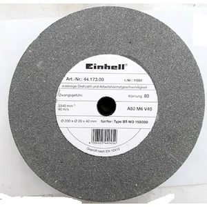 Zımpara Taşlama Taşı Çark Taşı 200X20X40 Mm 80 Kum 200 Mm