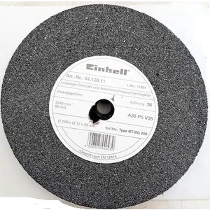 Zımpara Taşlama Taşı Çark Taşı 200X32X25 Mm 36 Kum 200 Mm