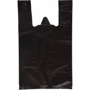 Siyah Hışır Atlet Market Poşeti 2 kg  Orta Boy 28x50 cm