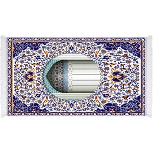 İpek Dijital Baskı Yıkanabilir Kaydırmaz Taban Seccade 70X110 1014