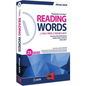 Yargı Yayınevi Akın Dil & Reading Words for YDS YÖKDİL TOEFL IBT IELTS