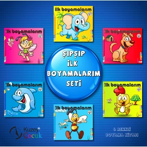 Şıpşıp İlk Boyamalarım (6 Kitap Set) - İpek Ece Toprak