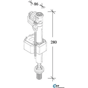 RST® MANNESMANN Flatör - Alttan Su Girişli - 101 Bas Model