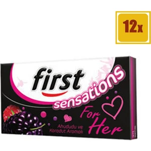 For Her Ahududu Ve Karadut Aromalı Sakız 27 gr 12'li Set