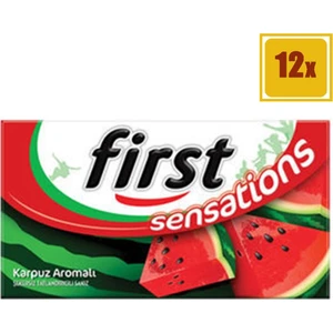 Sensations Karpuz Coşkusu Karpuz Aromalı Sakız 27 gr 12'li Set