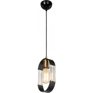 AVONNI AV-65185-1BSY Siyah Boyalı Modern Avize E27 Metal Cam 12x8cm