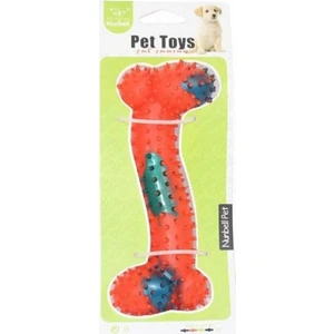 Plastik Dikenli Kemik Köpek Oyuncağı 15cm