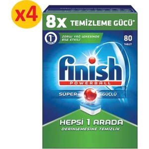 Hepsi Bir Arada 320 Tablet Bulaşık Makinesi Deterjanı (80x4)