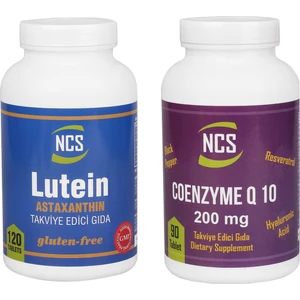 Lutein 15 Mg Astaxanthin NCS COENZYME Q-10 200 MG 2 ÜRÜN BİRDEN