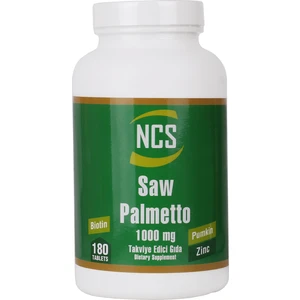 NCS Saw Palmetto 1000 Mg Pumpkin Biotin Zinc Complex 180 TABLET