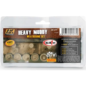 Ak Interactive Heavy Muddy Set 4X35 Ml