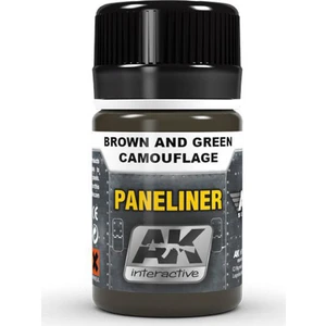 Ak Interactive Paneliner For Brown And Green Camouflage 35 Ml