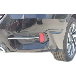 Kolaylı Spider Honda Cıvıc 10(2016->) Reflektör Çıtası 2 Parça Paslanmaz Çelik