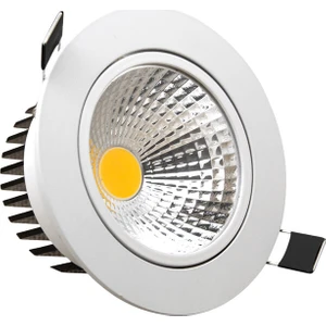 Led Spot 5 Watt Beyaz Kasa Günışığı Cob Led