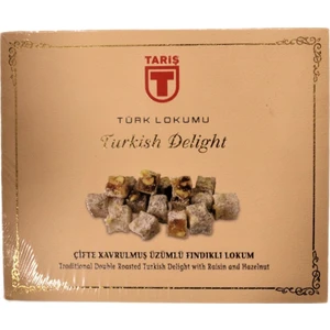 Çifte Kavrulmuş Fındıklı Üzümlü Lokum - 450 gr