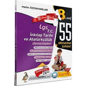 Çanta Yayınları 8.Snf. LGS 55 Den.Tc.İnk.Tar.Ve Atatürkçülük