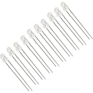 3mm Şeffaf Beyaz LED 10 Adet