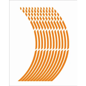 Stickermarket KTM Turuncu Fosforlu Jant Şeridi Kesikli Sticker