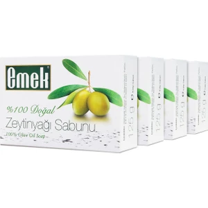 Doğal Zeytinyağı Sabunu 125 gr  4'lü Ekonomik Paket