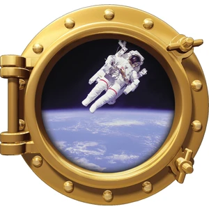 Uzay Gemisi Astronot Duvar Sticker