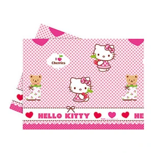 Süsle Bebek & Parti Hello Kitty Kalpler Plastik Masa Örtüsü 120x180cm