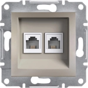 Schneider Electric Asfora Plus 2*Rj11 Bronz