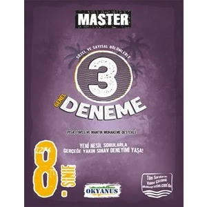 Okyanus Yayınları 8. Sınıf Master 3 Deneme