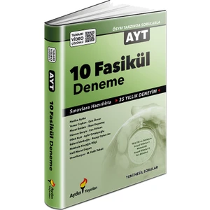 Aydın Yayınları AYT 10 Fasikül Deneme