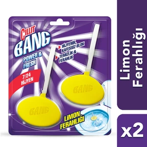 Cillit Bang Tuvalet WC Temizleyici Klozet Blok Limon Ferahlığı 2'li