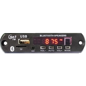 Oto Teyp Usb Sd Aux Bluetooth Bord Çevirici Dönüştürücü Dijital Player 12V Kumandalı