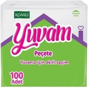 Yuvam  Kare Peçete 100 Lü X 32' li