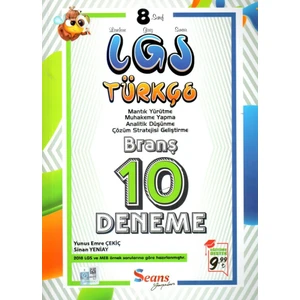 Seans Yayınları 8. Sınıf LGS Türkçe 10 Deneme