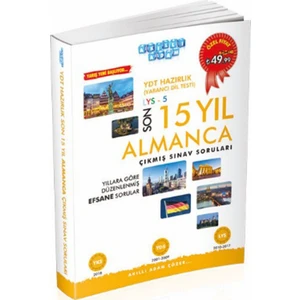 YDT Hazırlık Son 15 Yıl Almanca Çıkmış Sınav Soruları Akıllı Adam Yayınları