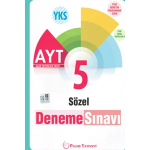 Palme Yayıncılık AYT Sözel 5 Deneme Sınavı