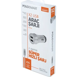 Charger PSP04 Araç Şarjı + Lightning Kablo
