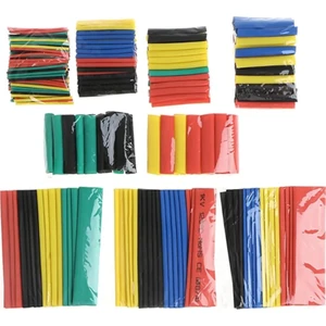 Polyolefin Isı Shrink Boru Daralan Makaron Kablo Yalıtım-328 Adet 8 Boy Set