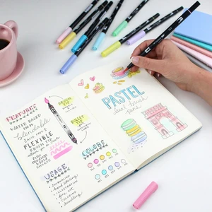 Dual Brush Pen Set - Pastel Tones