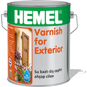 Hemel Varnish For Exterior Su Bazlı Aqua Cila Dış Mekan 2.5 Lt