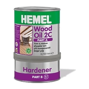 Hemel Wood Oil 2C Set Yağ İç Mekan 0,90 Lt