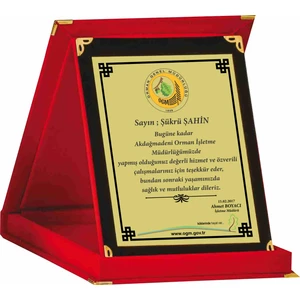 Plaket Logolu Plaket