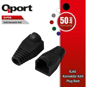 Q-Port Q-P5S RJ45 Konnektör Kılıfı 50'li Paket