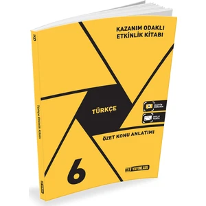 Hız Yayınları 6. Sınıf Türkçe Kazanım Odaklı Etkinlik Kitabı