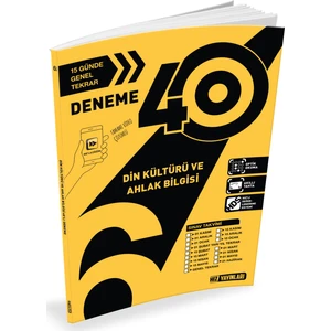 Hız Yayınları 6. Sınıf Din Kültürü ve Ahlak Bilgisi 40 Deneme